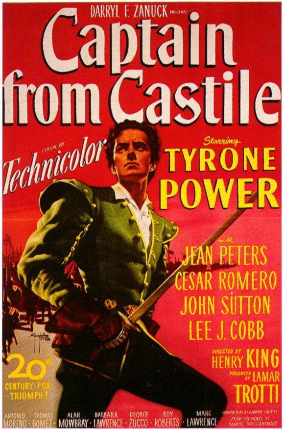 Captain from Castile Movie Poster Print showcasing classic cinema art.