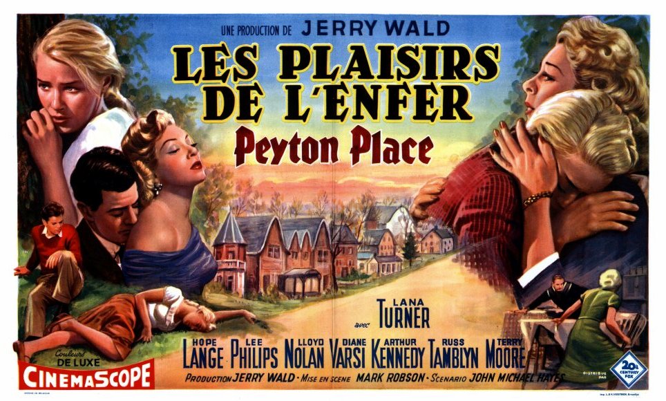 Peyton Place Movie Poster Print showcasing classic film art.