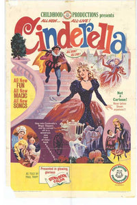 Cinderella Movie Poster Print featuring enchanting fairy tale artwork.