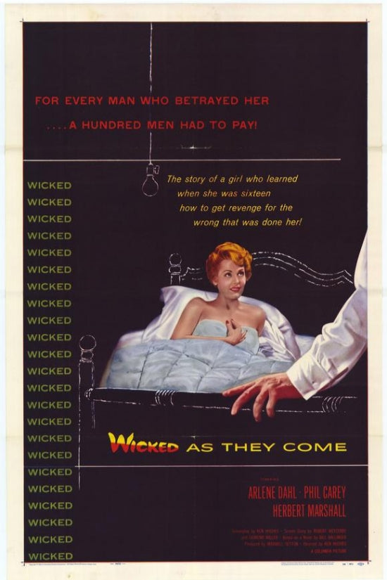 Wicked as They Come Movie Poster Print showcasing cinematic artistry