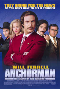 Anchorman: The Legend of Ron Burgundy Movie Poster Print