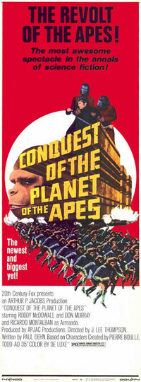 Conquest of the Planet of the Apes Movie Poster Print 11 x 17 inches.