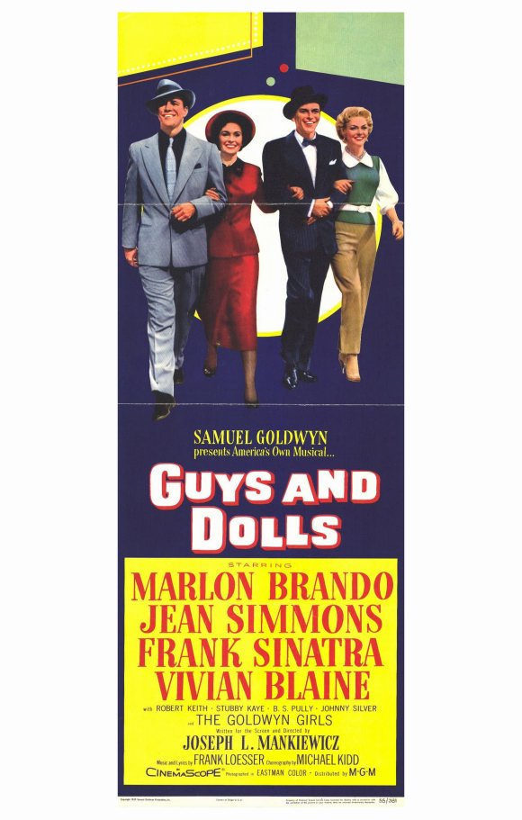 Guys and Dolls Movie Poster Print showcasing classic Broadway charm.