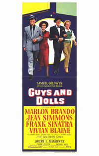 Guys and Dolls Movie Poster Print showcasing classic Broadway charm.