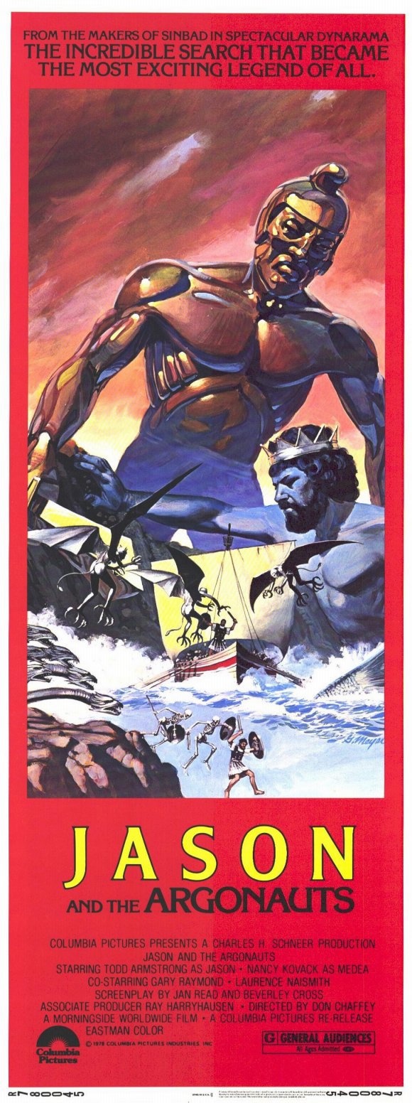 Jason and the Argonauts Movie Poster Print showcasing iconic imagery from the classic film.