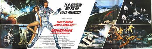 Moonraker Movie Poster Print featuring iconic James Bond imagery.