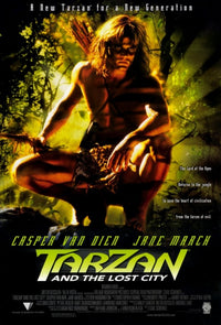 Tarzan and the Lost City Movie Poster Print featuring lush jungle scenery.