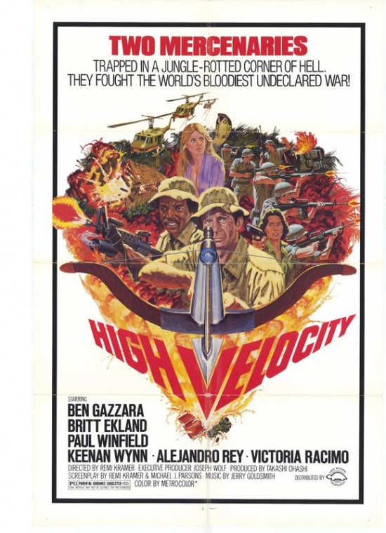 High Velocity Movie Poster Print showcasing action and speed.