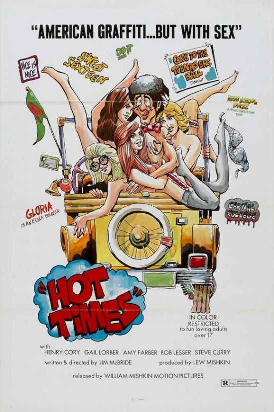 Hot Times Movie Poster Print showcasing vibrant colors and dynamic design.
