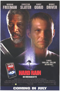 Hard Rain Movie Poster Print showcasing intense cinematic action.
