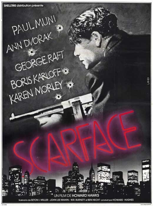 Scarface Movie Poster Print showcasing iconic film imagery
