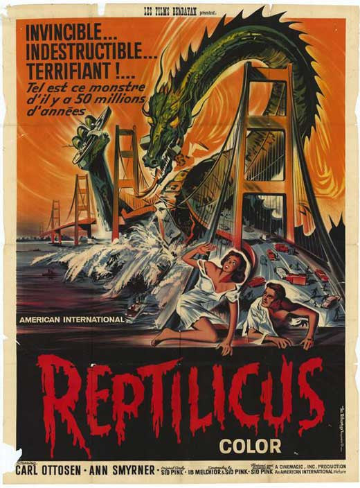 Reptilicus Movie Poster Print (11x17) | Pop Culture Graphics