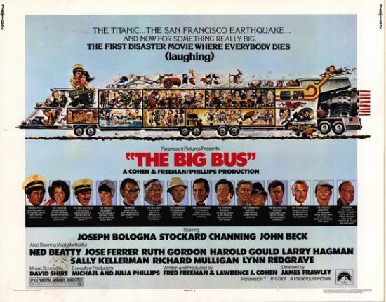 The Big Bus movie poster print showcasing vibrant colors and design.