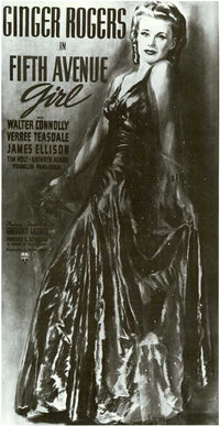 Fifth Avenue Girl Movie Poster Print featuring classic cinema art.