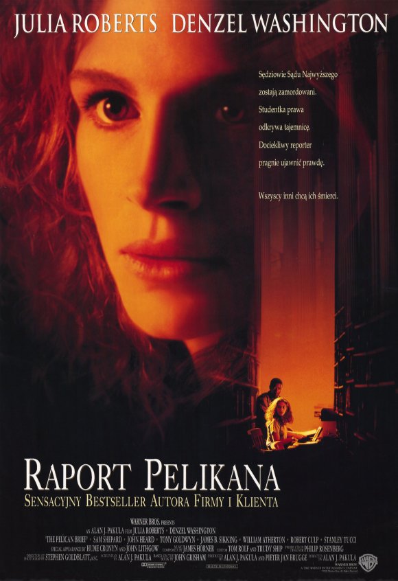 The Pelican Brief Movie Poster Print featuring cinematic artwork.