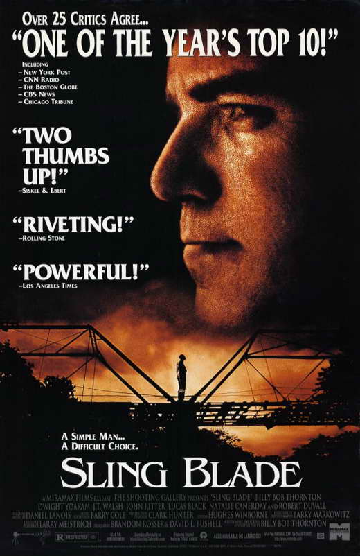 Sling Blade Movie Poster Print showcasing iconic film artwork.