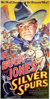Silver Spurs Movie Poster Print showcasing Wild West adventure.