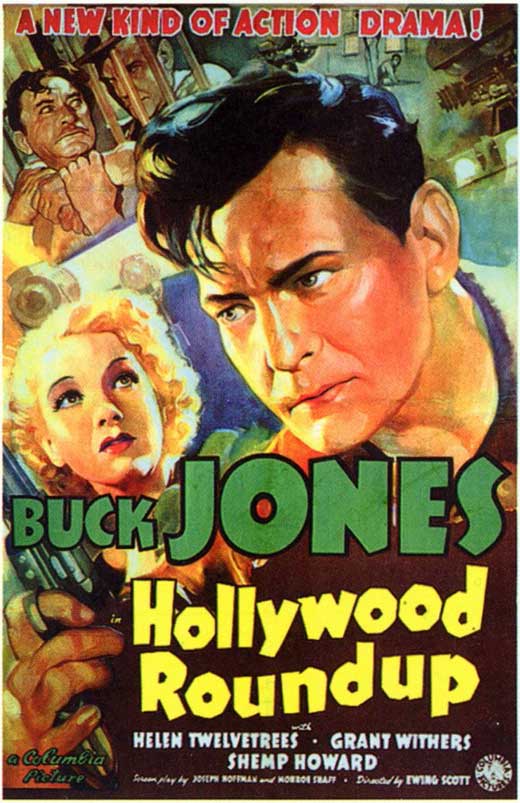 Hollywood Roundup Movie Poster Print showcasing classic cinema design.