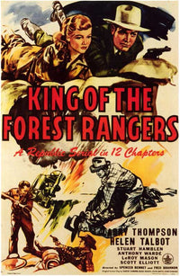 King of the Forest Rangers Movie Poster Print showcasing adventure and cinematic charm.