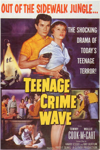 Teenage Crime Wave Movie Poster Print showcasing classic film art