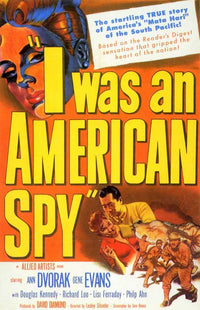 I Was an American Spy movie poster print depicting espionage themes.