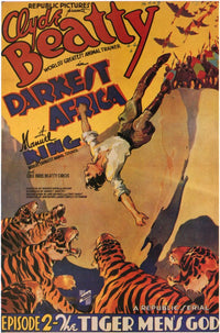 Darkest Africa Movie Poster Print showcasing vibrant colors and dynamic composition.