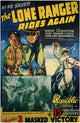 The Lone Ranger Rides Again movie poster print showcasing classic Western adventure.