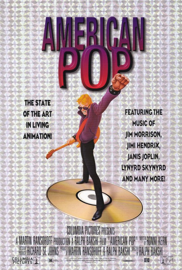 American Pop Movie Poster Print showcasing vibrant pop culture art.