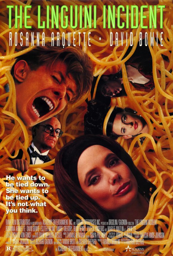 The Linguini Incident Movie Poster Print featuring vibrant colors and unique design.