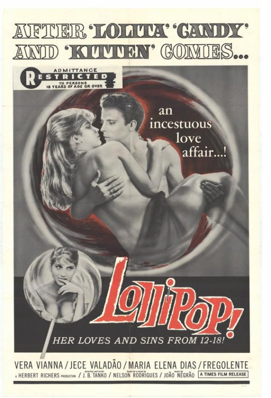 Lollipop Movie Poster Print showcasing vibrant colors and whimsical design.