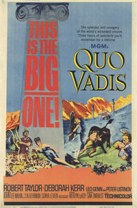 Quo Vadis Movie Poster Print, classic film art for home decor.