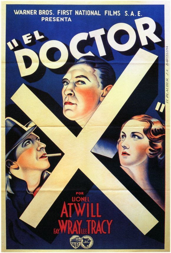 Doctor X Movie Poster Print showcasing classic horror art.