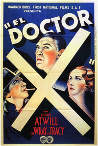 Doctor X Movie Poster Print showcasing classic horror art.