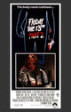 Friday the 13th Part 2 Movie Poster Print, iconic horror film art.
