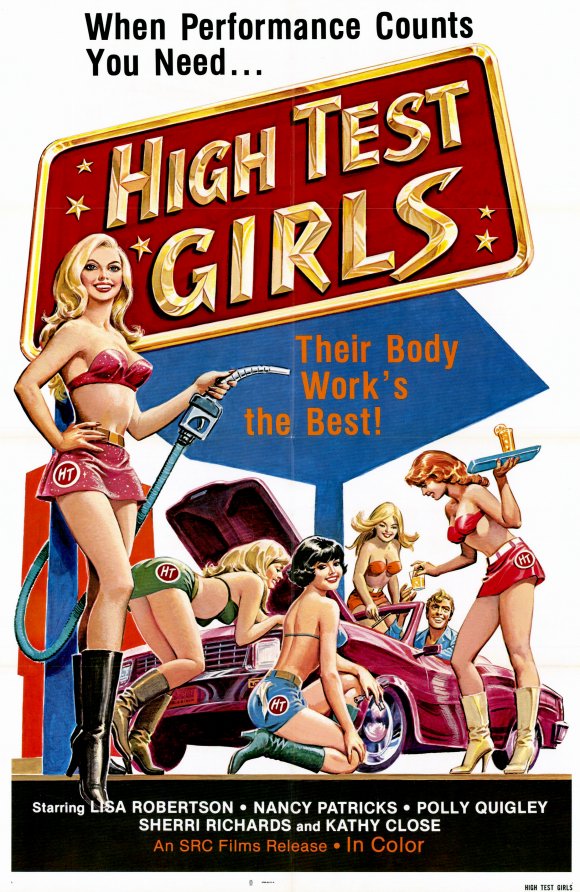 High Test Girls Movie Poster Print showcasing vibrant colors and dynamic design.