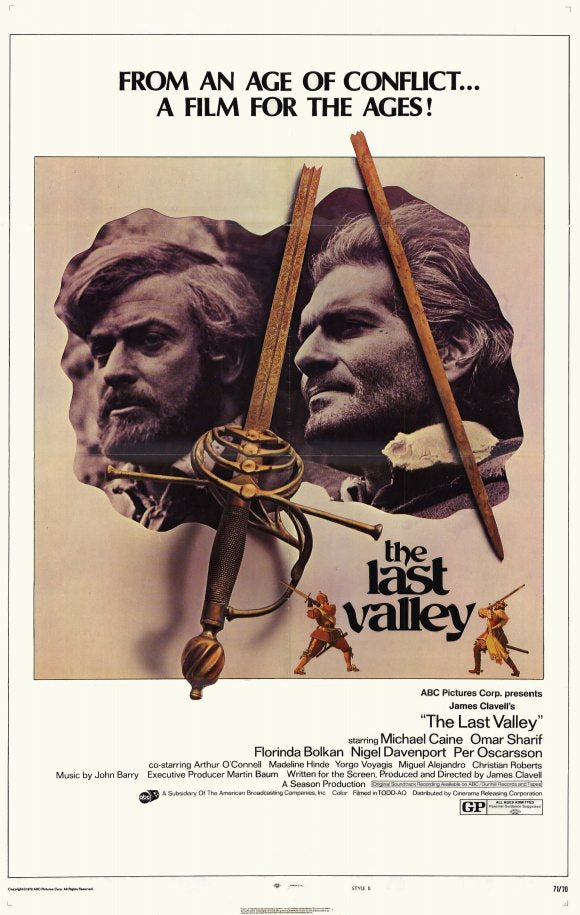 The Last Valley Movie Poster Print showcasing cinematic adventure.