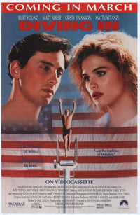 Diving In Movie Poster Print - colorful cinema artwork