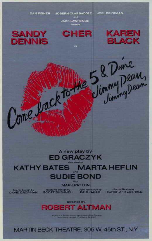 Come Back to the 5 & Dime, Jimmy Dean Movie Poster Print featuring Broadway theme.