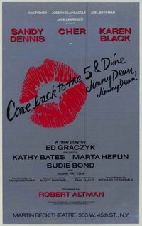 Come Back to the 5 & Dime, Jimmy Dean Movie Poster Print featuring Broadway theme.