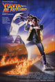 Back to the Future Movie Poster Print featuring the DeLorean.