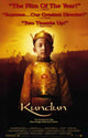 Kundun Movie Poster Print featuring the 14th Dalai Lama.
