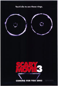 Scary Movie 3 Poster Print featuring a colorful horror parody design.