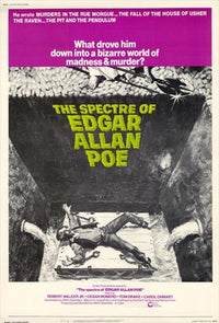 The Spectre of Edgar Allan Poe movie poster print showcasing literary themes.