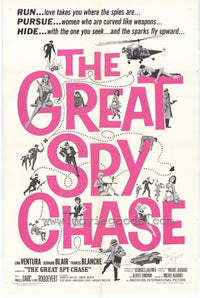 Great Spy Chase Movie Poster Print featuring vibrant colors and dynamic design.