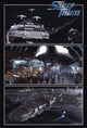 Starship Troopers Movie Poster Print featuring iconic sci-fi imagery.