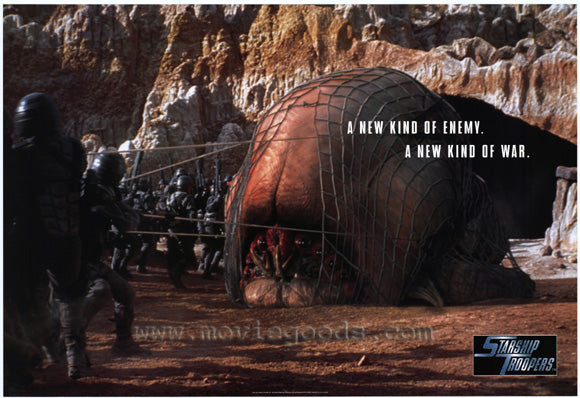 Starship Troopers Movie Poster Print showcasing sci-fi action