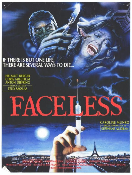 Faceless Movie Poster Print showcasing abstract cinema art.