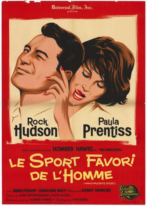 Man's Favorite Sport? Movie Poster Print featuring vibrant colors and classic design.