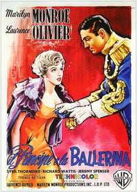 The Prince and the Showgirl Movie Poster Print showcasing classic film art.