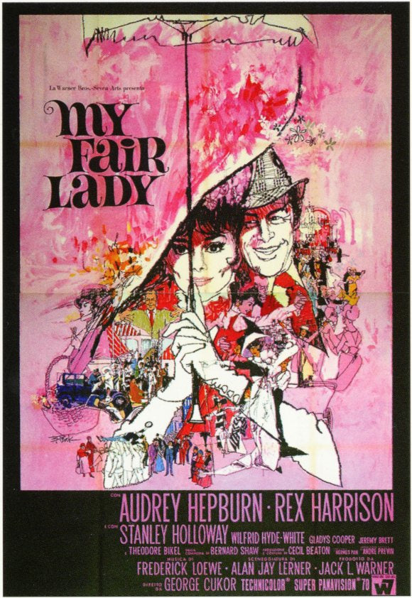 My Fair Lady Movie Poster Print showcasing classic film art.